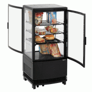 Mini vitrine réfrigérée 75L2T noir 700387 Bartscher_1