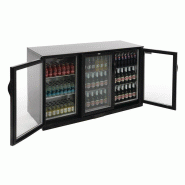 Arrière-bar trois portes pivotantes Série G noir 330L GL004 Polar_1