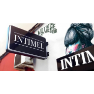 Enseigne drapeau lumineuse avec coins arrondis - Éclairage LED inclus - Personnalisable_1