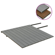 Vidaxl panneaux de terrasse et accessoires wpc marron/gris 20 m² 2,2 m 3070465_1