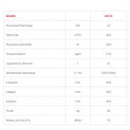Chauffage infrarouge à fioul - Nevo - Kroll GK20 - puissance thermique 23 kW - générateur d'air chaud mobile_1