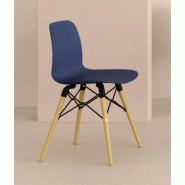 Lot de 4 chaises Design Nut - Mobel Linea. - Bleu_1