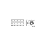 Ventilateur axial à platine en polyamide - Groupe moto-ventilateur hélicoïde - Modèle 454M37_1