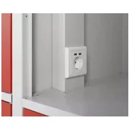 Vestiaire métallique  4 portes - avec fonction de recharge - 60 cm de largeur_1