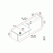 Banque d'accueil design avec accès PMR Z2 - Officity - Droite, 186, Orme blanchi_1
