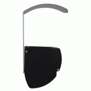 Cendrier mural en aluminium poudré anti-UV - 1.5L - Platinium - Protection intempéries et vidage facile_1