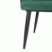 Chaises en velours Lia vertes - Lot de 2 - FX070 | Bolero_1