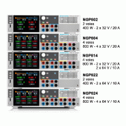 NGP800 - Alimentations programmables de laboratoire ROHDE, 2 ou 4 voies, jusqu'à 64 V ou 20 A par voie, puissance 200 W par voie_1