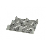 Palette plastique perdue emboîtable - EMB1012N/PP/9P - 1000x1200mm - 9 plots - résistante et recyclable_1