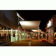 Préau fixe textiblade / ouvert / ossature en acier / toiture en acier / 6 x 4 m_1