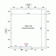 Chambre froide positive 2400X2700X2200 - 80mm Pro Line Combisteel_1
