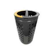 Corbeille tri sélectif 2 x 60 L - modèle bi-flux géométrique ou sphérique - VIGIPIRATE_1