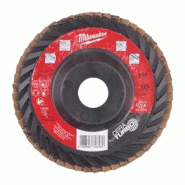 Disques à lamelles cera turbo 125mm - MILWAUKEE - grain 60_1