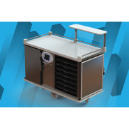 Distributeur de repas en multi-portions maniable et ergonomique - Restiself 4G - 7 niveaux - liaison chaude et froide_1