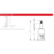 HBC-12 - Cric bouteille 12T - Sam Outillage - Avec soupape de sécurité et poignée emboîtable_1