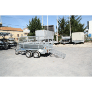 Remorque benne hydraulique pour espaces verts - Lider Robust 34352 PE - châssis galvanisé et équipements intensifs_1