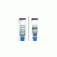 Sangle d'arrimage 50mm 2 pieces avec crochet droit 8.5m+0.5m 4tonnes_1