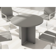 Table de réunion intemporelle et classique - ronde, rectangulaire, semi-circulaire ou ovale - NEW PANO avec options d'électrification_1