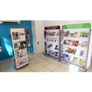 Tourisme - porte-brochure Guinaudeau - hauteur 1200mm ou 1400mm - normes handicap et design ergonomique_1