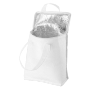 Sac isotherme en intissé avec isolation aluminium - Capacité : 6 canettes de 0,33L ou 3 bouteilles de 0,5L - Couleur blanche_1