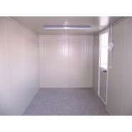 Bungalow de chantier solide et bien isolé - 3M STANDARD - 7 m² avec isolation et équipements électriques_1