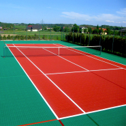 Dalle de sol clipsable pour terrain de tennis_2