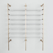 Élément suivant Queen Vogue nickel brossé 7 tablettes verre L90xH240cm_1