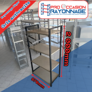 Étagère - Hauteur 2000mm, Longueur 970mm, Profondeur 600mm - Grise anthracite_1