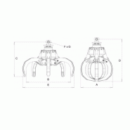 Grappins à ferraille POM-5/1000-P - Intermercato - hydraulique pour pierres et rochers_1