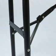 Lot de 5 bancs pliants 3 places - 180 cm PEHD - pliables, transportables avec poignée et compas autobloquants_1