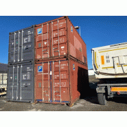Container maritime d'occasion 20 pieds - Dernier voyage - Acier corten_1
