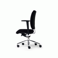 Fauteuil de direction Empire - cuir noir ou blanc, mécanisme synchrone, appui-tête et accoudoirs réglables_1