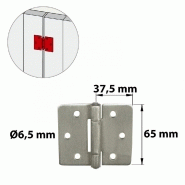 Charnière forte inox 316 pour volets ou porte battants - 75 x 75 mm - AFBAT - Acier marin résistante à la corrosion_1