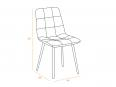 Lot de 2 chaises d'accueil MONROE - At.HOM_1