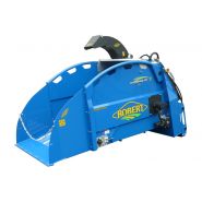 Pailleuse agricole frontale pour petit bull - Atelier Robert SA - Acier haute résistance - Pour balles rondes et rectangulaires_1