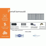 Portail battant barreaudé - 2500 / 1400_1