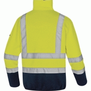 Pull polaire aspect pull en polyester 380 g/m² - Haute visibilité Classe 2 - Fermeture zip - Marmothv_1