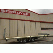 Remorque porte-engins ECIM 6423 - 19T - 2 essieux - Plateau basculant 7000mm_1