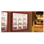 Vitrine classique - Épaisseur 58mm - Sodimar - Affichage de 4 à 21 A4 - Aluminium anodisé ou peint_1