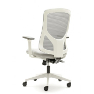 Fauteuil CROISIC Blanc - Dossier Résille - Translation d'Assise - Accoudoirs 3D - Référence 6378 FR206_1