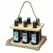 Serviteur bois 6 bières 24x16.5x2.6cm -_1