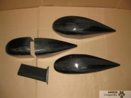 Kit carénages de roue carbone ULMKITCDRC - époxy carbone avec renforts kevlar et finition gel coat_1