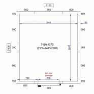 Chambre froide positive 2100X2400X2200 - 80mm Pro Line Combisteel_1