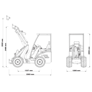 Chargeur articulé Cast Group 830D Carbon - Motorisation Kubota D1305 - 25 Cv - Bras télescopique_1