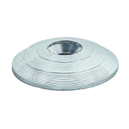Clous podotactiles métalliques Romus ROM.PLOT - V Ø 25 mm x ép. 5 mm, micro striés antidérapants_1