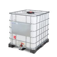 266157w - Cuve IBC 1000 litres - Palette PE - Ouverture DN 225 - Sortie DN 50 - Récipient PEHD stabilisé UV_1