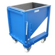 Benne à fond incliné (BAFI) - 2000 litres - Fabrication française - Collecte cartons et plastiques_1