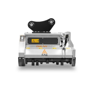 Broyeurs à transmission hydraulique pour pelles DML/HY - Broyeur forestier avec rotor à outils fixes_1