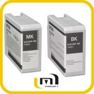 Cartouches d'encre pour imprimante jet d'encre couleur Epson C6000 et C6500 - 80 ml - Noir, Cyan, Jaune, Magenta_1