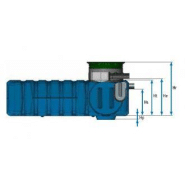 Cuve à eau plate à enterrer : 2500 litres - 302866_1